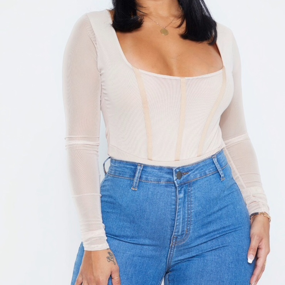 PLT Cream Bodysuit